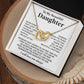 To My Beautiful Daughter Necklace, Sentimental Gift for Daughter From Mom
