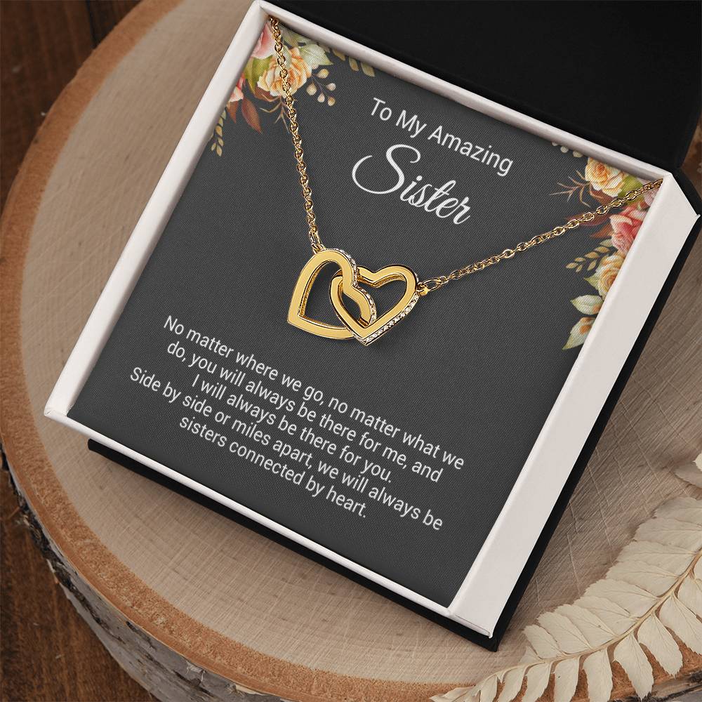 To My Sister Necklace, Birthday Gift For Sister, Sister Christmas Gift