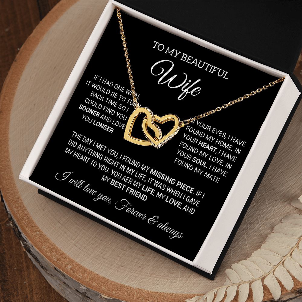 To My Wife Necklace, Gift For Wife, Anniversary Gift For Wife, Christmas Gifts