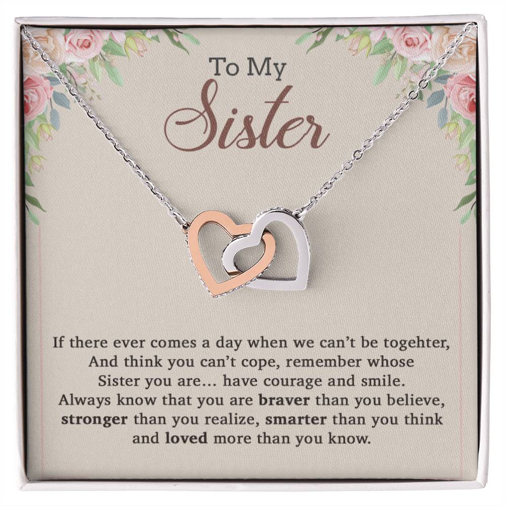 To My Sister Necklace, Brother to Sister, Birthday gift For Sister from Brother 9_12