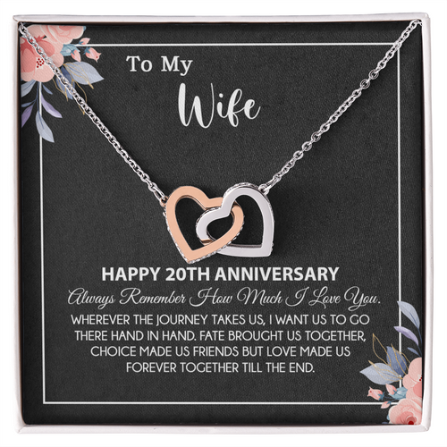 20th Anniversary Gift For Wife Necklace, 20 Year Anniversary, 20th Wedding Gift