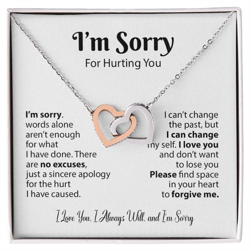I'm Sorry Necklace Gifts, Apology Gifts For Her, Forgiveness Gift, Wife Gift