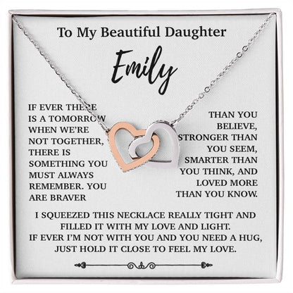 Custom To My Daughter Necklace, Mother Daughter Gifts, Daughter Necklace