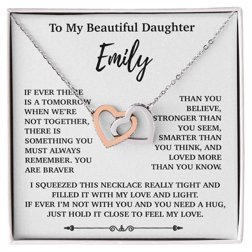 Custom To My Daughter Necklace, Mother Daughter Gifts, Daughter Necklace