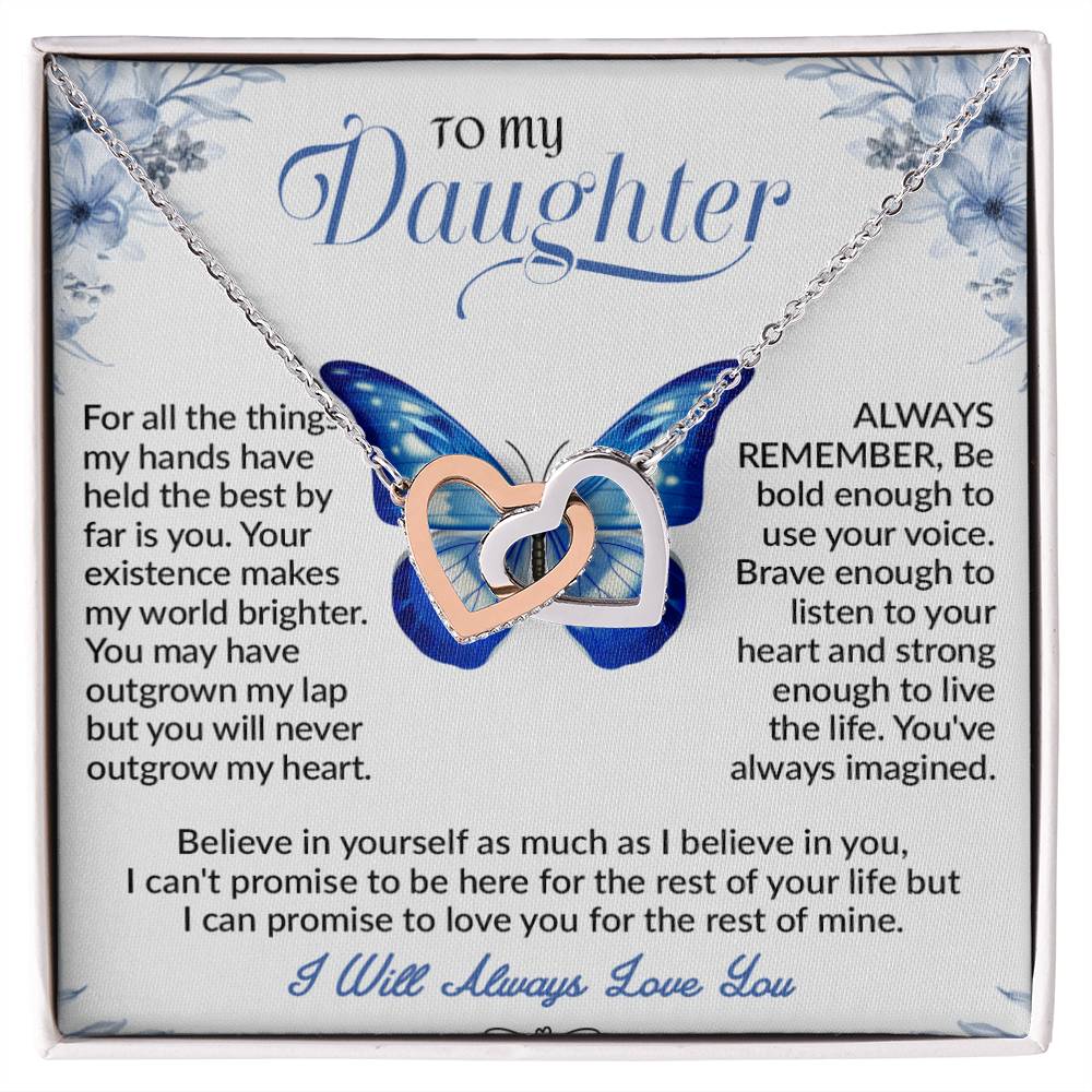 To My Daughter Necklace, Daughter Father Necklace, Daughter Gifts from Dad