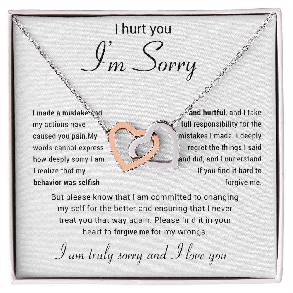 Apology Gift for Her Necklace, Apology Necklace gift, Forgiveness Gift For Wife