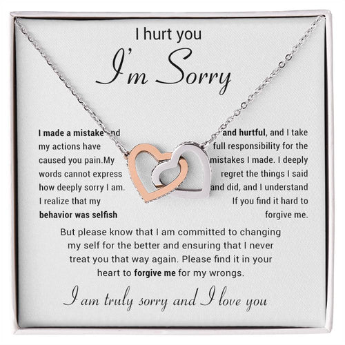 Apology Gift for Her Necklace, Apology Necklace gift, Forgiveness Gift For Wife