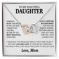 To My Beautiful Daughter Necklace, Sentimental Gift for Daughter From Mom