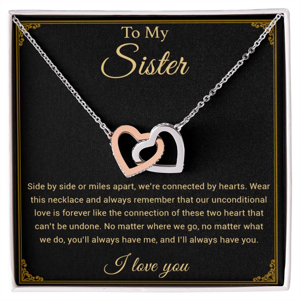 To My Sister Necklace, Brother to Sister, Birthday gift For Sister from Brother