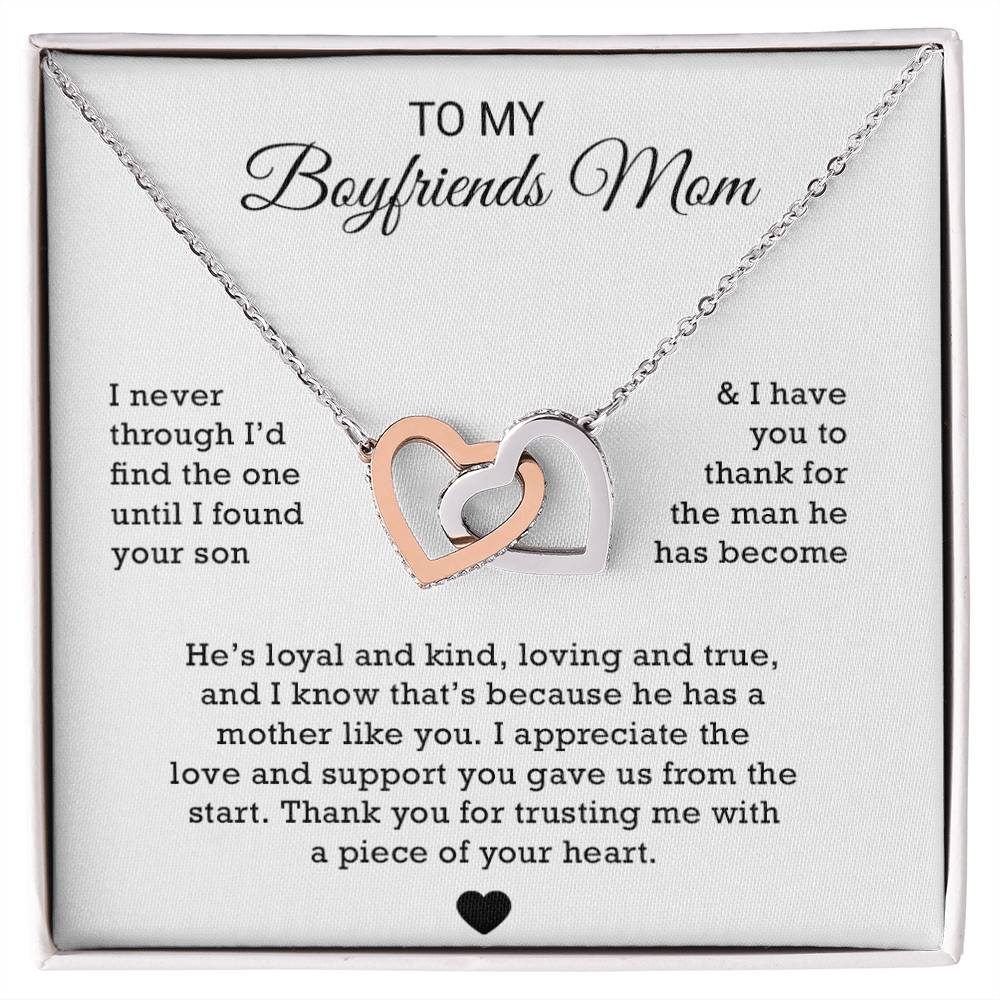To My Boyfriends Mom Necklace, Gift for Boyfriends Mom, Boyfriends Mom Gift