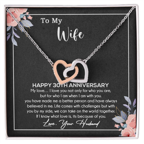 30th Anniversary Gift For Wife Necklace, 30 Year Anniversary, 30th Wedding Gift