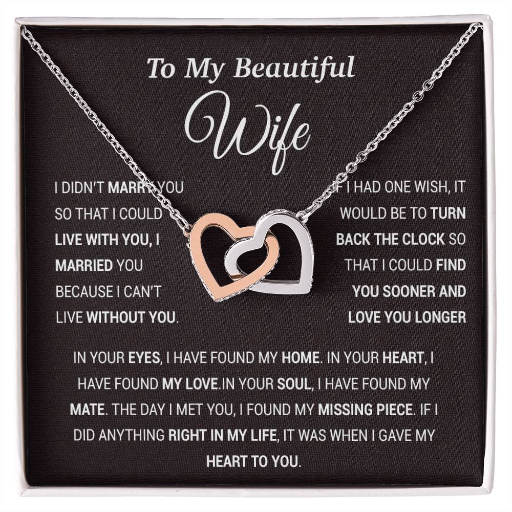 To My Wife Necklace, Gift For Wife, Anniversary Gift For Wife, Christmas Gift 28_11_Tim