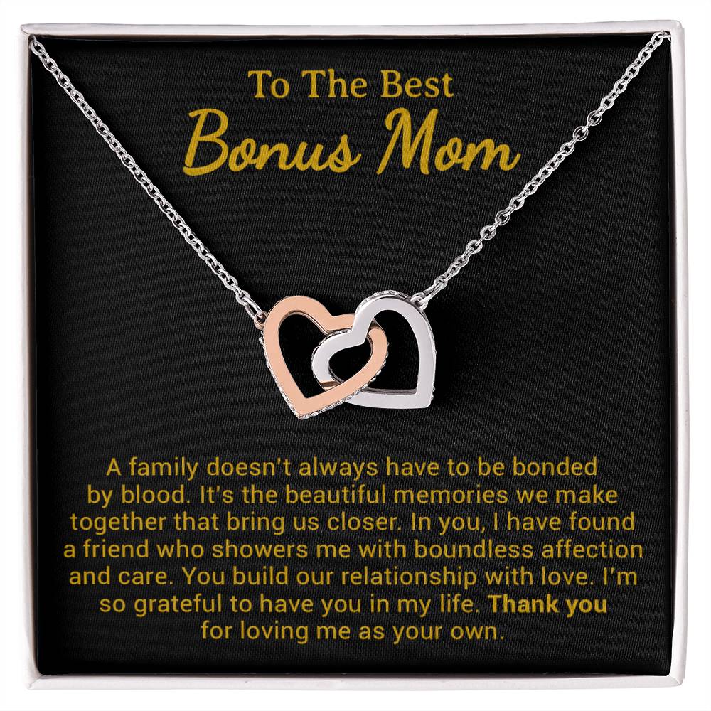 To My Bonus Mom Necklace from Daughter Son, Step Mom Gift, Mother's Day