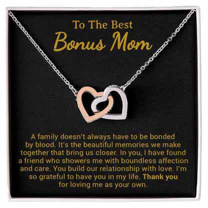 To My Bonus Mom Necklace from Daughter Son, Step Mom Gift, Mother's Day
