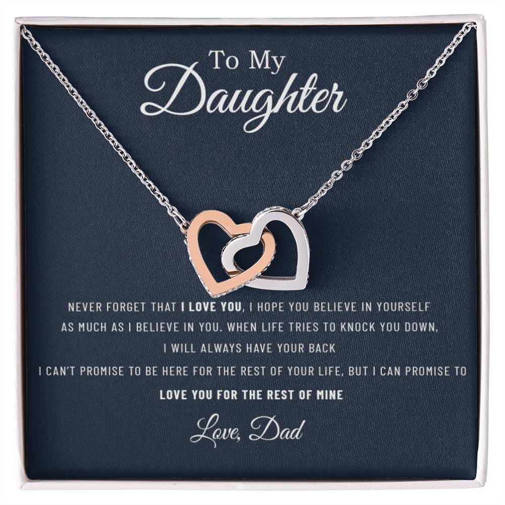 To My Daughter Necklace, Gift For Daughter From Dad, Daughter Father Necklace 14_12