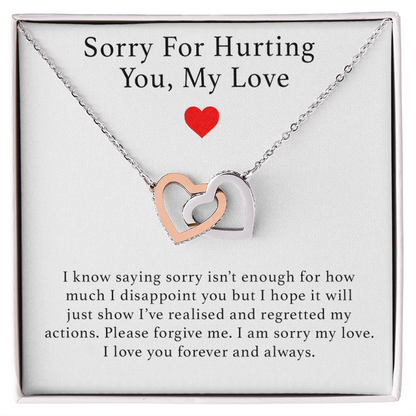 Sorry For Hurting You Necklace, Forgiveness Gift, Apology Gift for Her