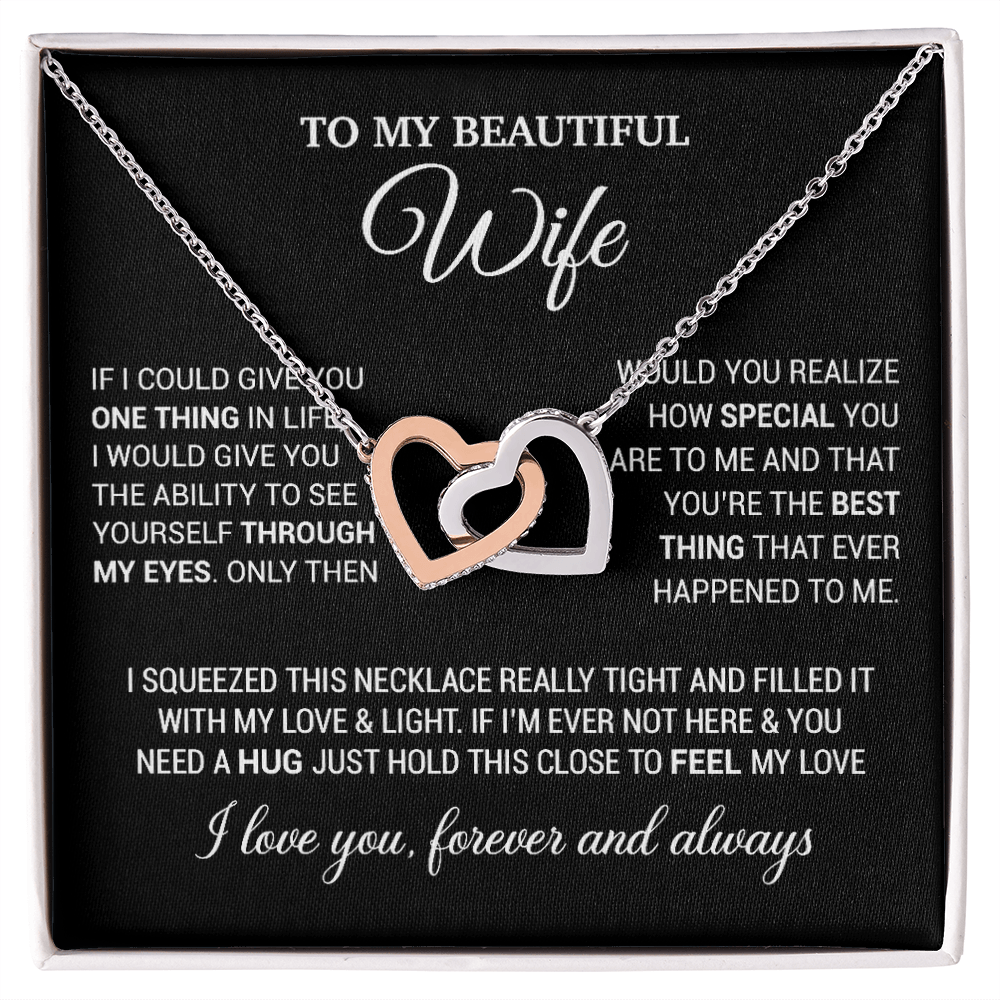 To My Wife Necklace, Necklace For Wife From Husband, Birthday Gifts