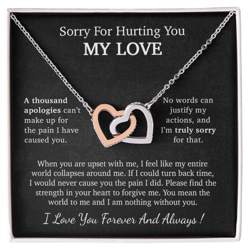 I'm Sorry Necklace Gift, Apology Gift For Her, Forgiveness Gift