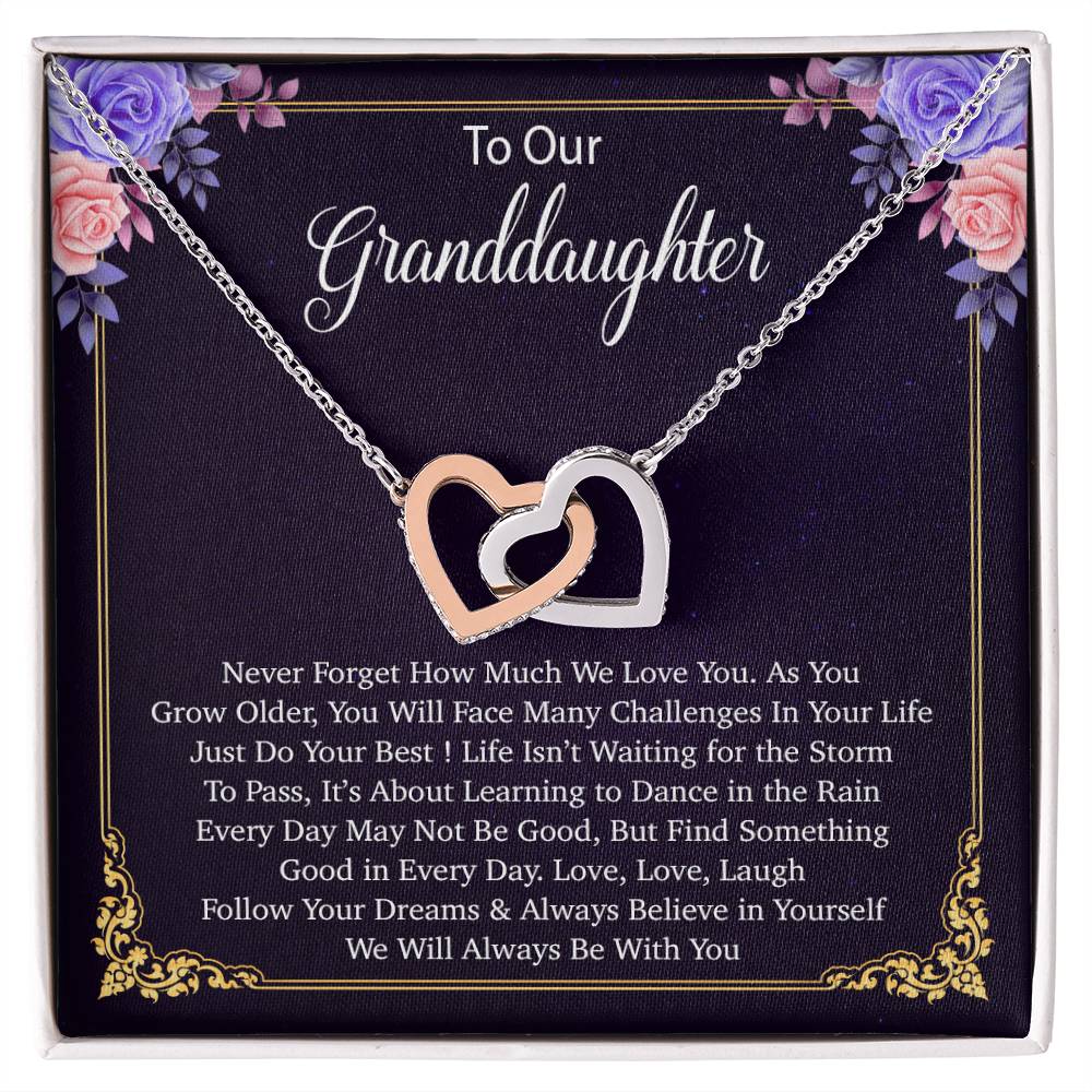 To Our Granddaughter Necklace, Birthday Gift For Granddaughter, Jewelry Gift