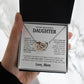 To My Beautiful Daughter Necklace, Sentimental Gift for Daughter From Mom