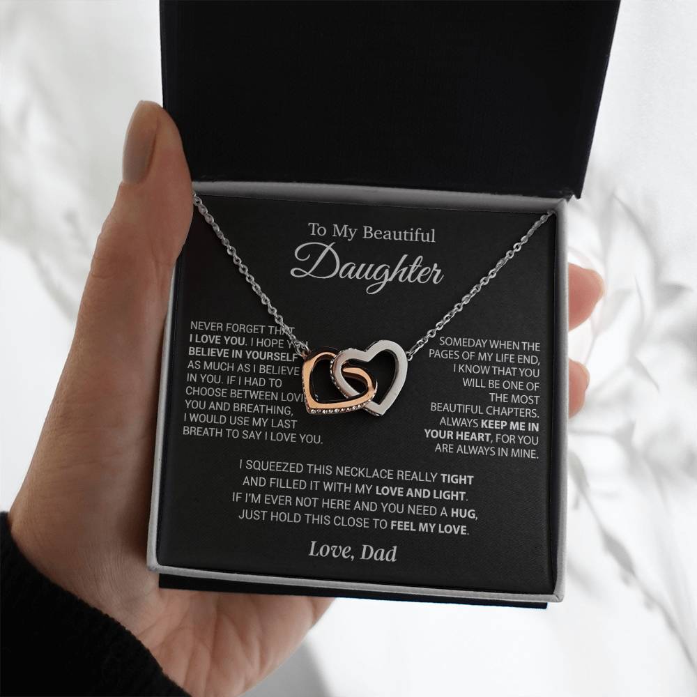 To My Daughter Necklace, Daughter Father Necklace, Daughter Gift From Dad 6_9