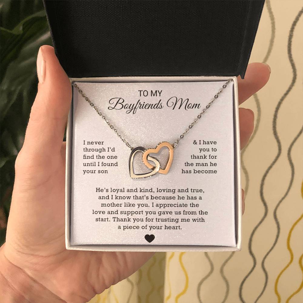 To My Boyfriends Mom Necklace, Gift for Boyfriends Mom, Boyfriends Mom Gift