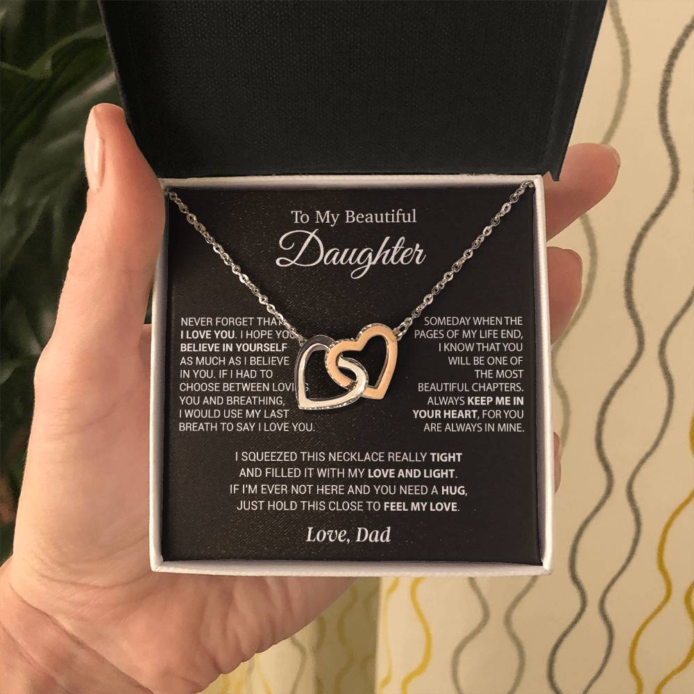 To My Daughter Necklace, Daughter Father Necklace, Daughter Gift From Dad 6_9
