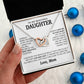 To My Beautiful Daughter Necklace, Sentimental Gift for Daughter From Mom