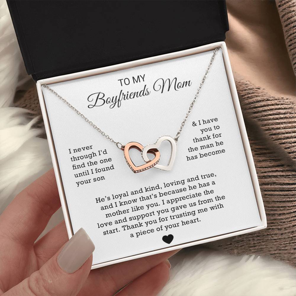 To My Boyfriends Mom Necklace, Gift for Boyfriends Mom, Boyfriends Mom Gift