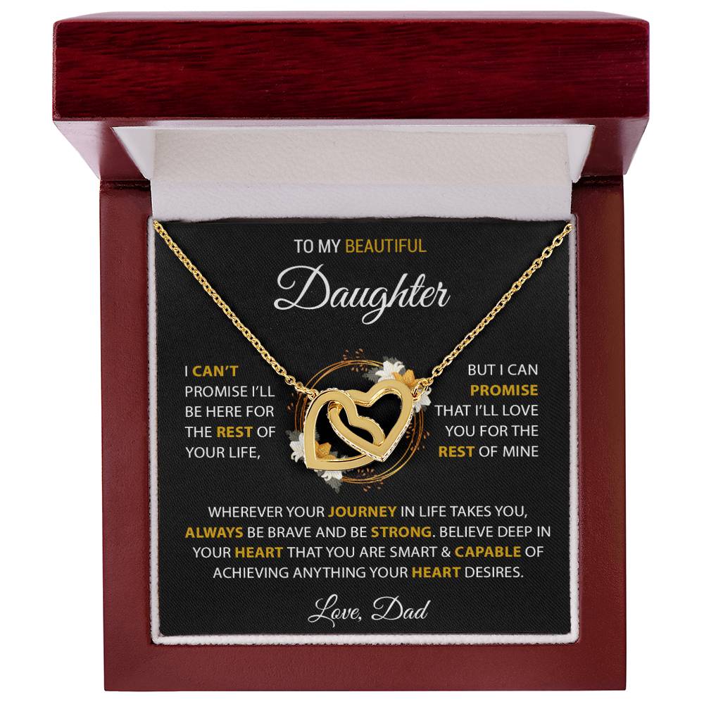 To My Daughter Necklace, Daughter Father Necklace, Daughter Gift From Dad99