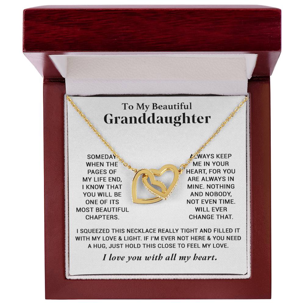 To My Granddaughter Necklace, Granddaughter Gifts From Grandma Grandmother