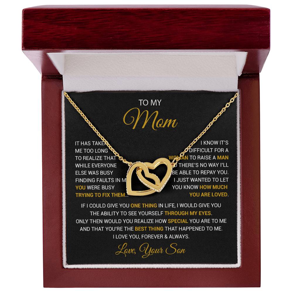 To My Mom Necklace, Mama, Gift From Son For Birthday, Mother 's Day Gift