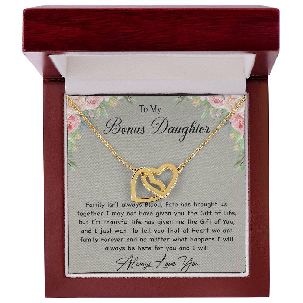 To My Bonus Daughter Necklace, Gift For Daughter, Step Daughter, Christmas Gift