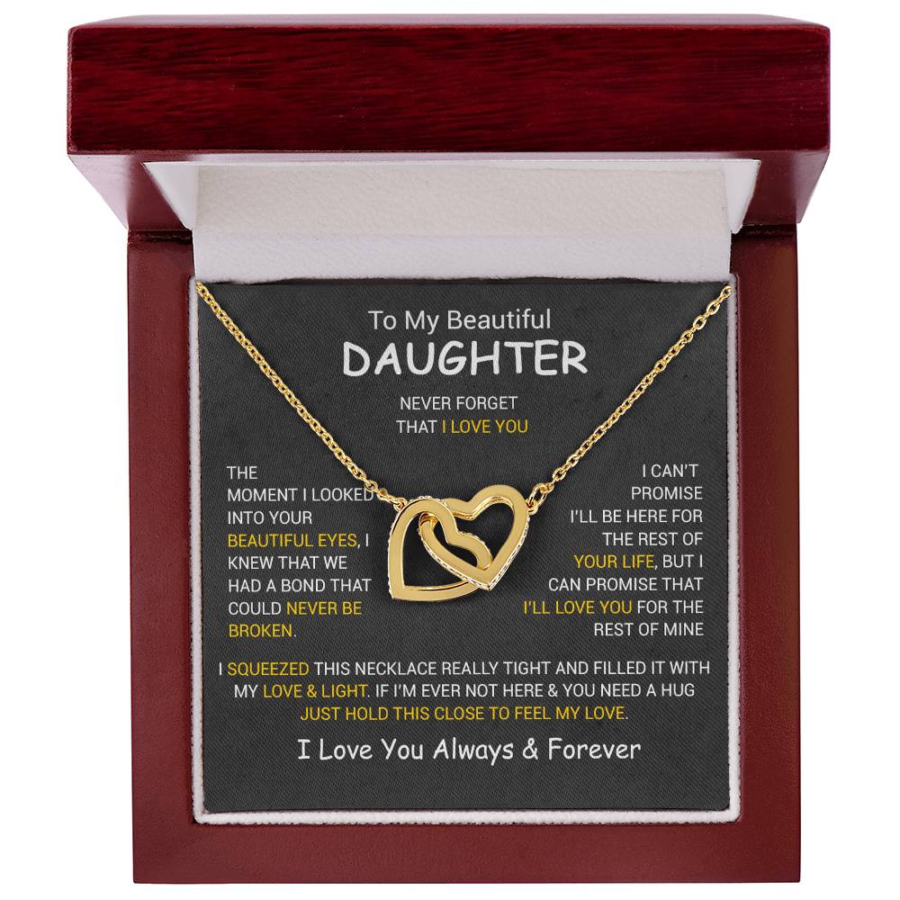 To My Daughter Necklace, Daughter Father Necklace, Daughter Gift From Dad, Mom 3_12