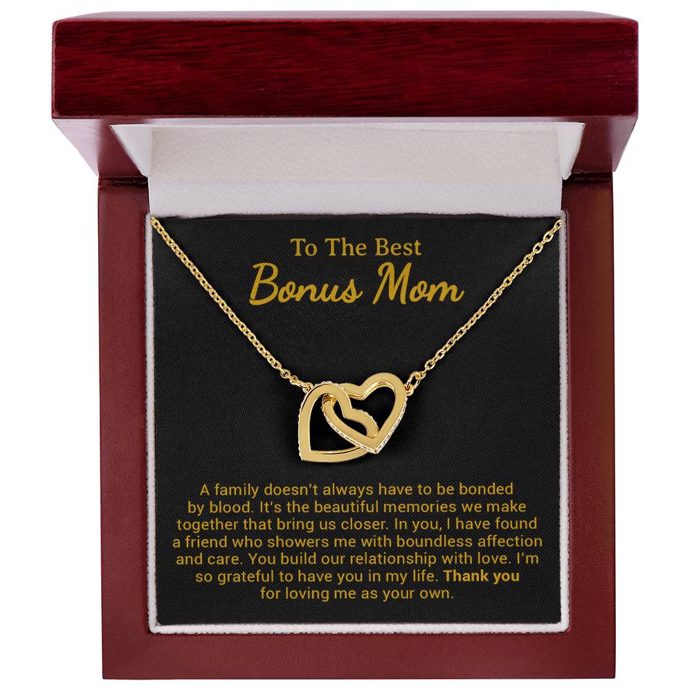 To My Bonus Mom Necklace from Daughter Son, Step Mom Gift, Mother's Day