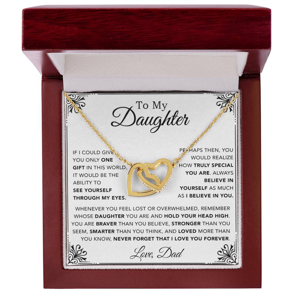 To My Daughter Necklace, Gift for Daughter from Dad, Father Daughter Necklace 1_12