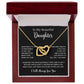 To My Daughter Necklace, Gift for Daughter from Dad, Father Daughter Necklace  11_5_Black