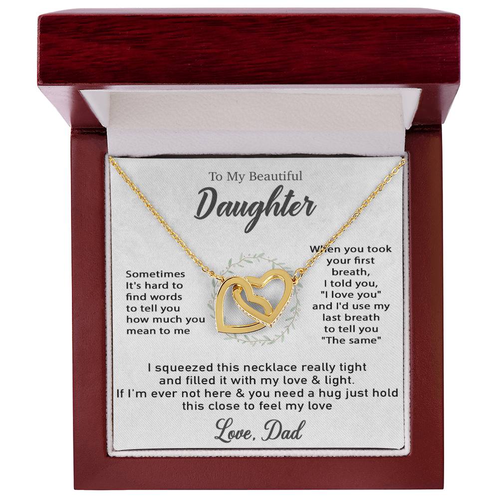 To My Daughter Necklace, Gift For Daughter From Dad, Daughter Father Necklace 12_12