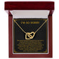 I'm Sorry Necklace Gifts, Apology Gifts For Her, Forgiveness Gift, Wife Gift