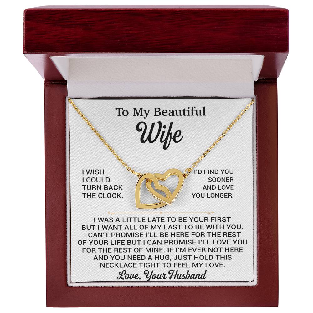 To My Beautiful Wife Necklace, Gift From Husband, Anniversary Gifts For Wife