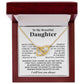 To My Beautiful Daughter Necklace, Sentimental Gift for Daughter From Mom