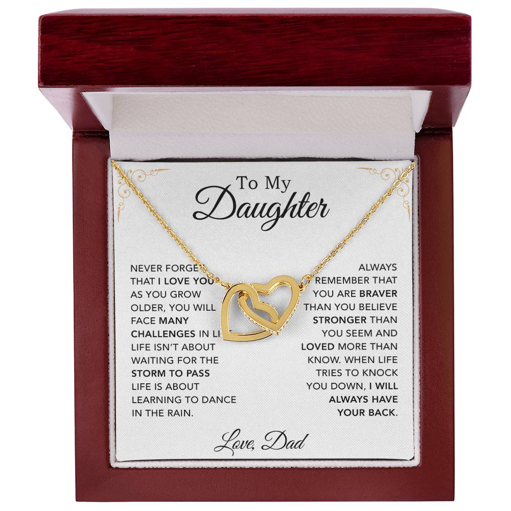 To My Daughter Necklace, Daughter Father Necklace, Daughter Gift From Dad 30_8