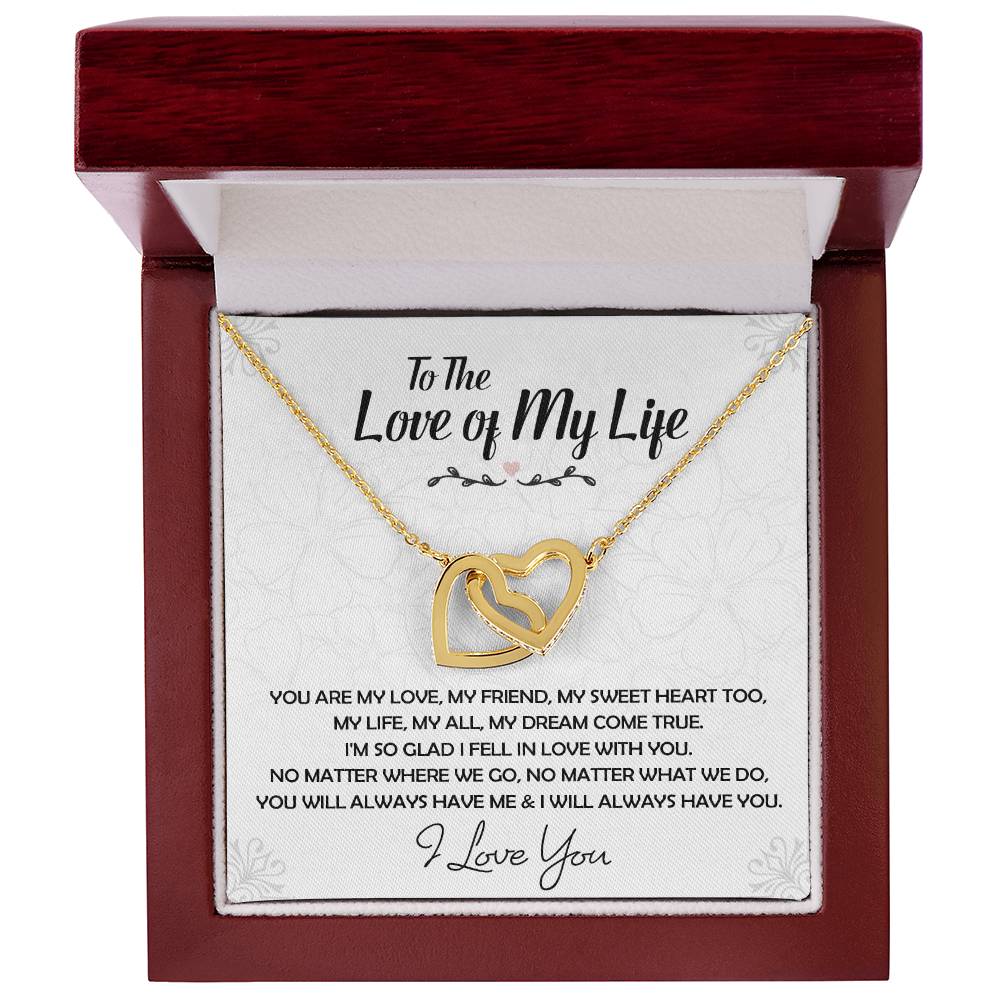 To The Love Of My Life Necklace, Future Wife, Girlfriend, Wife Gift