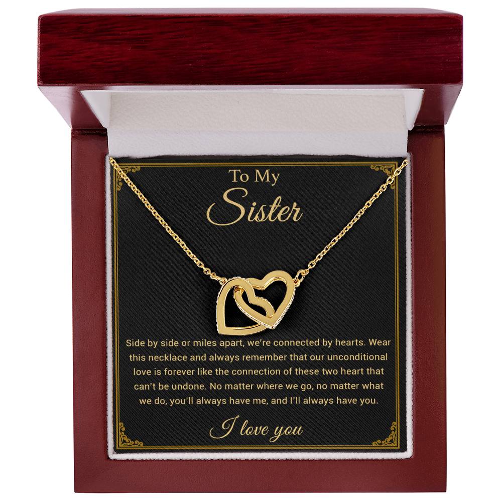 To My Sister Necklace, Brother to Sister, Birthday gift For Sister from Brother