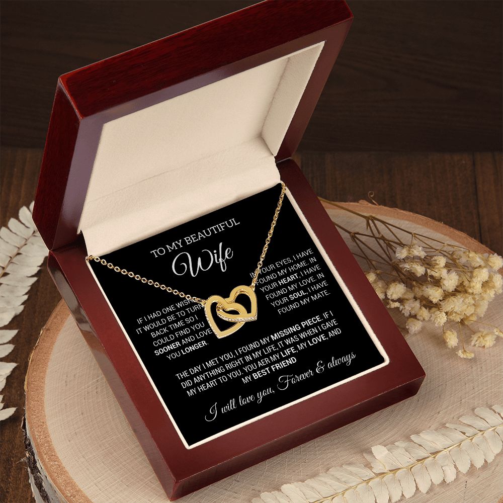 To My Wife Necklace, Gift For Wife, Anniversary Gift For Wife, Christmas Gifts