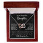 To My Daughter Necklace, Gift for Daughter from Dad, Father Daughter Necklace  11_5_Black