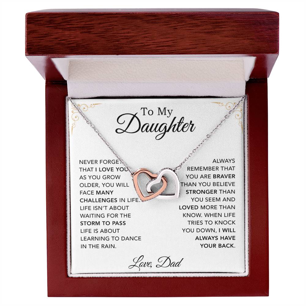 To My Daughter Necklace, Daughter Father Necklace, Daughter Gift From Dad 30_8