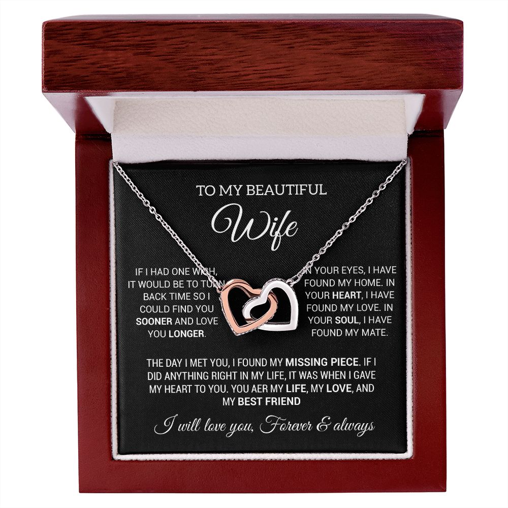 To My Wife Necklace, Gift For Wife, Anniversary Gift For Wife, Christmas Gifts