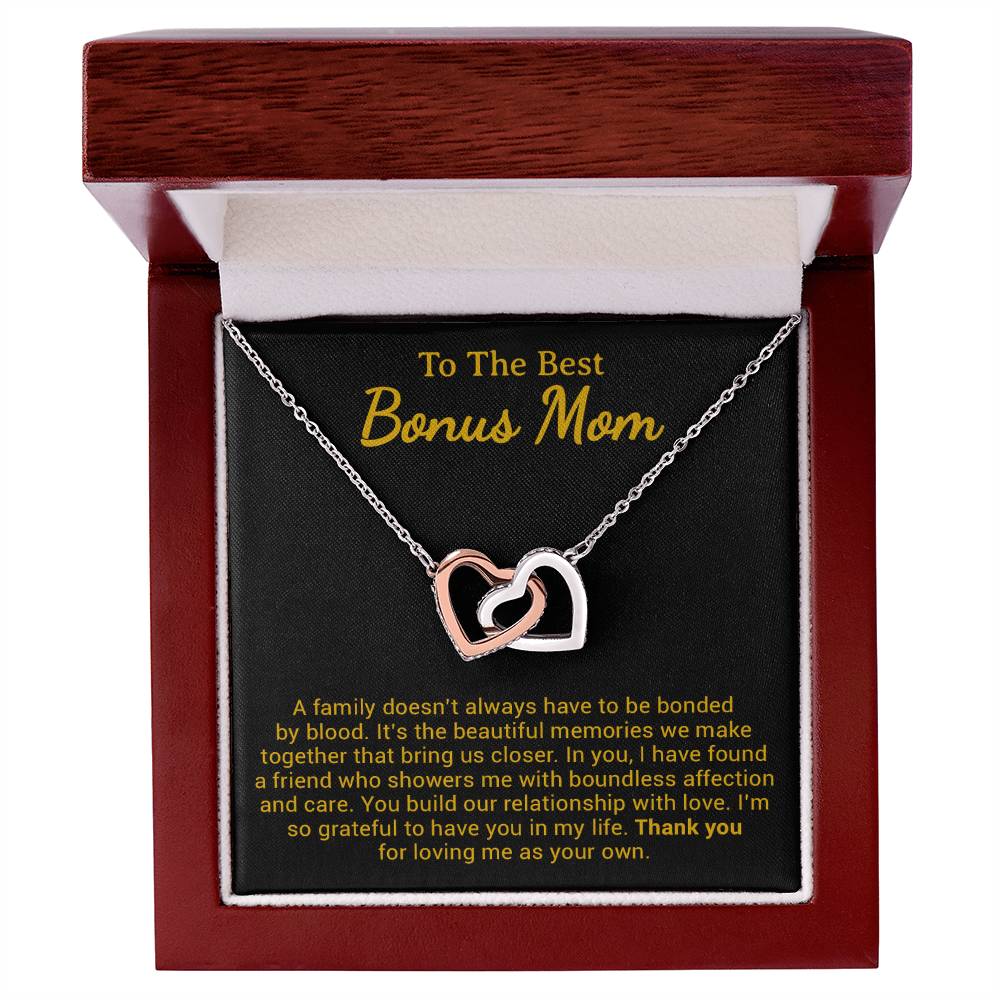 To My Bonus Mom Necklace from Daughter Son, Step Mom Gift, Mother's Day