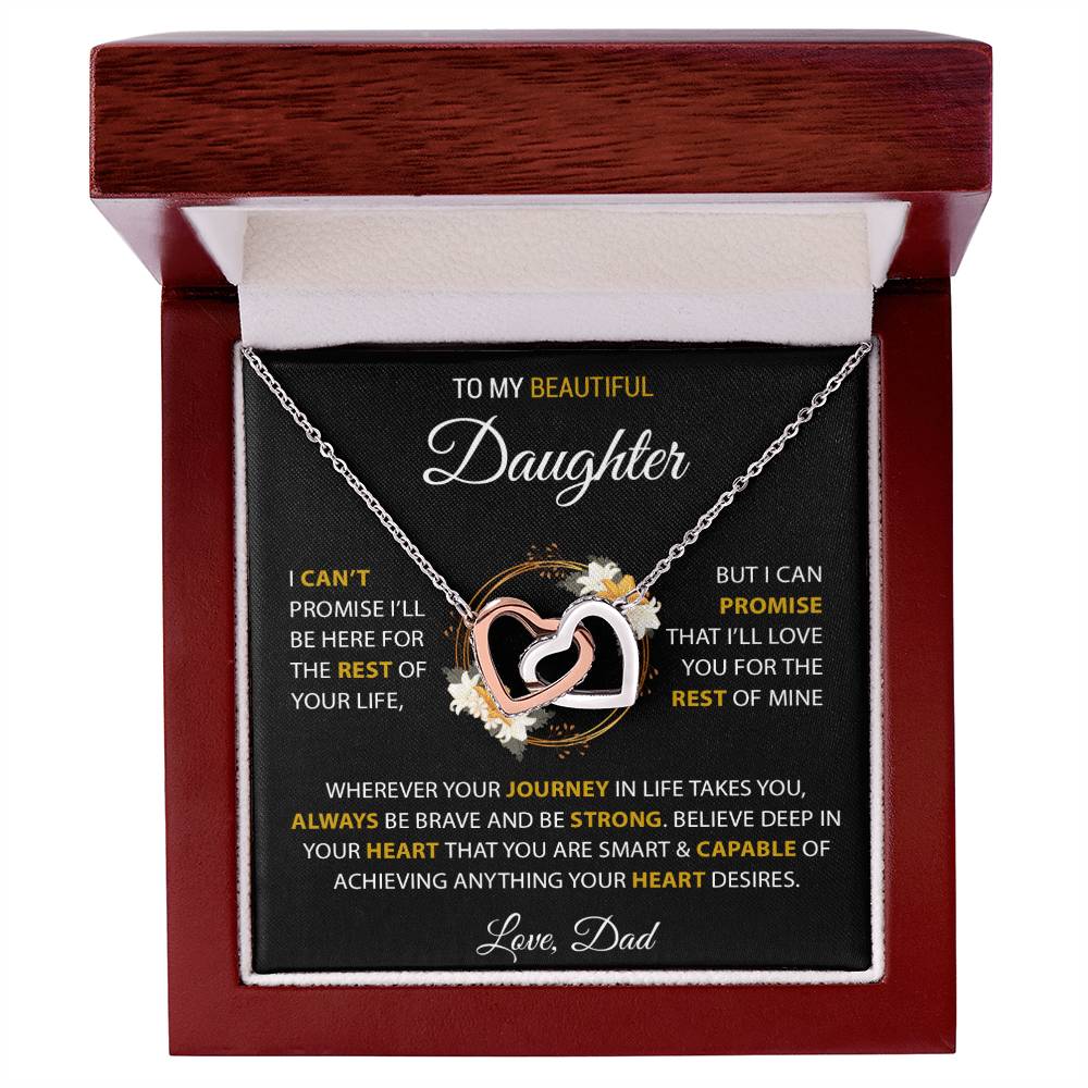 To My Daughter Necklace, Daughter Father Necklace, Daughter Gift From Dad99